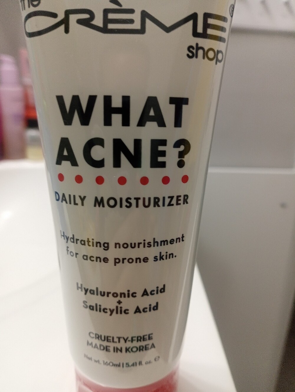 The Crème Shop What Acne? Daily Moisturizer — Hydrating Pink Formula